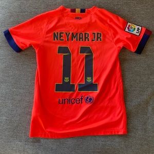 Kids Neymar Jr Barcelona Jersey